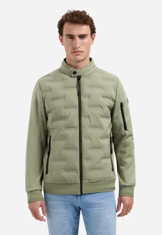 No Excess - Jacket Short Fit Sealed Knitted Mix light army - Gr. - L