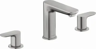 Duravit Wave 3-Loch Waschtischarmatur Edelstahl Gebürstet 326x176x131 mm - WA1060005070 WA1060005070