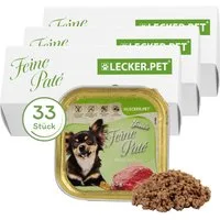 Lecker.Pet 33 x 150 g Lecker.Pet® Josie's Feine Paté Reich an Kalb Hundefutter Kalb, Nassfutter für: Hund
