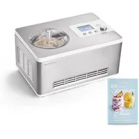Springlane Eismaschine & Joghurtbereiter Elisa, 2,00 l, 220,00 W, mit selbstkühlendem Kompressor, entnehmbaren Eisbehälter