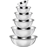 KING Schüssel, Edelstahl, (Set, 6-tlg), für den täglichen Gebrauch