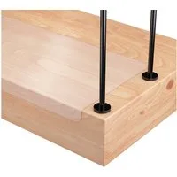 sossai® Stufenmatte Treppenschutz Folie transparent und selbstklebend, Rechteck, 20 x 65 cm, 13St.