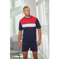 H.I.S Pyjama (2 tlg., 1 Stück) Schlafanzug mit breitem Streifen