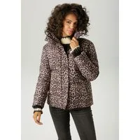 Aniston CASUAL Steppjacke im trendigen Leo-Print