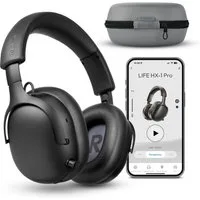 Medion® LIFE HX-1 Pro Over Ear-Kopfhörer (MD43772) Kopfhörer (An/Aus Anzeige, Austauschbare Ohrpolster, AUX-Eingang, Bluetooth, Drahtlos, Drehbare Ohrmuscheln, Integrierte Akku, LED-Beleuchtung, Spritzwasserschutz, USB-Ladefunktion, Bluetooth 6.0)