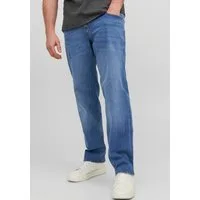 Jack & Jones PlusSize Tapered-fit-Jeans JJIMIKE mit Abriebeffekten und funktionalen Taschen mit Used-Optik