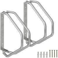 relaxdays Fahrradständer Schwenkbarer Fahrradständer Wand im Set (2-St), 2er Pack