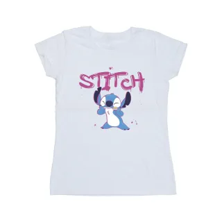 Disney - "Lilo And Stitch Graffiti" T-Shirt für Damen (Weiß)