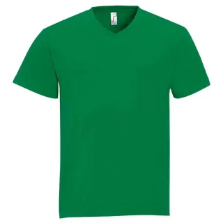SOLS Herren Victory T-Shirt mit V-Ausschnitt (Irisches Grün)