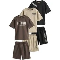 Next Pyjama Kurze Schlafanzüge, 3er-Pack (6 tlg)