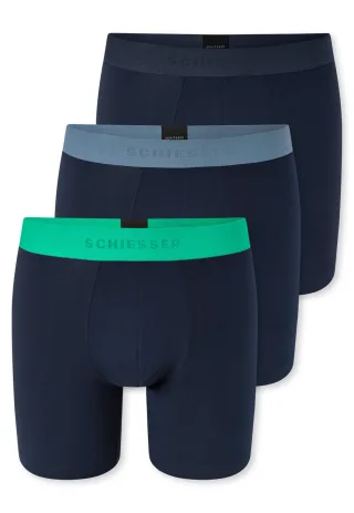 SCHIESSER - 3PACK Long Shorts sortiert 16 - Gr. - 5