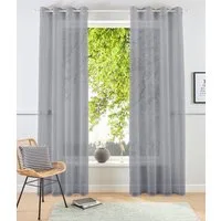 OTTO home Gardine XANA (2 St), Ösen, transparent, Voile, Bestseller, einfarbig, 1 bzw. 2er Set, pflegeleicht, Bestseller!