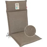 Herlag Hochlehnerauflage Bea Gartenstuhlauflage Hochlehner Wasserabweisend 120x50x4,5cm, (1 St), Polsterauflage für Klappstühle mit UV- & Fleckschutz