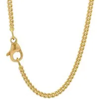 HOPLO Panzerkette Goldkette Panzerkette Länge 38cm - Breite 2.1mm - 750-18 Karat Gold, Made in Germany