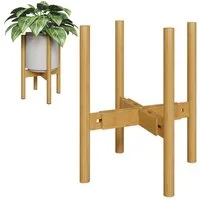 Bamworld Blumenständer Blumenhocker, Pflanzenhocker, Höhenverstellbar & Kippsicher (1 St), für verschiedene Blumentöpfe, höhe 37 cm