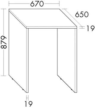 Burgbad Verkleidung System 30 Preisgruppe 2 Echo 879x670x650 Weiß Hochglanz, WYFB067461 WYFB067461