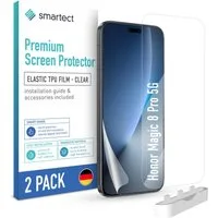 smartect Displayschutzfolie TPU Schutzfolie Klar für Honor Magic 8 Pro 5G, Set, 2 Stück, Panzerfolie Bildschirm Displayfolie