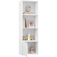 EUGAD Bücherregal, 1-tlg., mit 4 Fächern 1 Tür, Würfelregal aus MDF