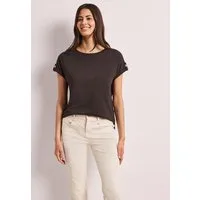 STREET ONE T-Shirt mit Knopf Details