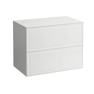 LAUFEN The new classic Schubladenelement/Sideboard H4060160851701 77,5x60x45,5cm, 2 Schubladen, Sideboard ohne Ausschnitt, Weiß matt