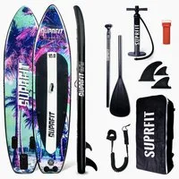SF SUPRFIT Inflatable SUP-Board Stand-Up Paddling Board Sunset Vice, Touring, Perfekt für Anfänger – kein Frust beim Einstieg