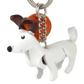 Jack Russell Terrier Schl?sselanh?nger aus Leder