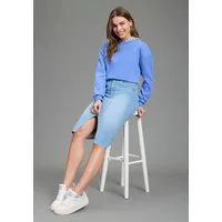 KangaROOS Jeansrock in Midilänge mit Schlitz
