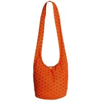 PANASIAM Schultertasche Geometrix Schulterbeutel aus 100% Baumwolle praktische Umhängetasche, In 2 Größen Beuteltasche auch als Wickeltasche und Handtasche geeignet