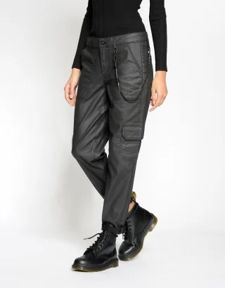 GANG - 94GERDA WORKER - relaxed fit black shine - Gr. - 29