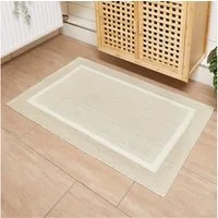 Andiamo Badematte Maui, Höhe 15 mm, rutschhemmend beschichtet, fußbodenheizungsgeeignet, Polyester, rechteckig, gestreift, mit Bordüre, auch als 2er Set erhältlich