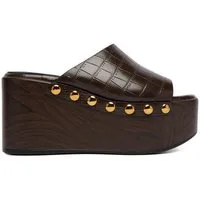 DeeZee Deezee Damen-Flip-Flops, braun Badepantolette