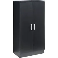 en.casa Schuhschrank »Notribontaa« mit 2 Türen 108x55x35 cm 14 Paar Schuhe Schwarz