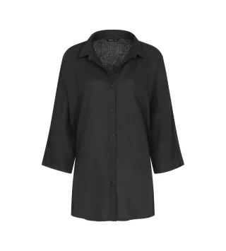 Triumph - Summer Wear Boyfriend Shirt 01 schwarz - Gr. - 40