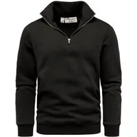 Amaci&Sons Sweatshirt LANDON Troyer Troyer Herren Pullover Zipper Sweatjacke Sweatshirt Sweatjacke