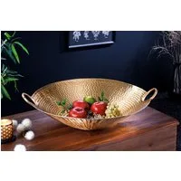 riess-ambiente Dekoschale ORIENT 55cm gold (Einzelartikel, 1 St), Wohnzimmer · Accessoires · Schlüssel · Hammerschlag · Handmade · Boho
