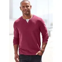 H.I.S Strickpullover Pullover mit hochwertiger Halslochverarbeitung in double-layer Optik
