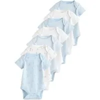 Next Kurzarmbody Kurzärmelige Baby-Bodysuits, 7er-Pack, Bär (7-tlg)