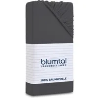 Blumtal Spannbettlaken Blumtal Basics 100% Baumwolle, Baumwolle, Gummizug: Rundum, (1 Stück), Jersey Bettlaken - atmungsaktiv, strapazierfähig und faltenfrei