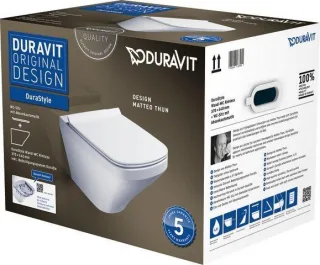 Duravit DuraStyle WC-Set wandhängend Weiß Hochglanz 373x540x393 mm - 45510900A1 45510900A1