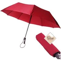 SHD Taschenregenschirm Sturmfester Autom.-Regenschirm mit Teflon Beschichtung, inkl. Tasche