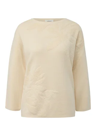 s.Oliver - Strickpullover beige - Gr. - 46