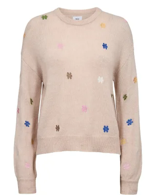 Nümph - NUFLORIE PULLOVER gray morn - Gr. - XS
