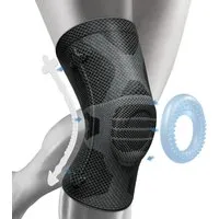 NEENCA Kniebandage Kniestütze Schwarz Stabilität Gelenkschutz Sport & Alltag (Kniebandage, Stabilisierung, Sport & Alltag, Prävention, Rehabilitation, Einzelbandage Kniegelenk, wiederverwendbar, flexibel, Komfort), Atmungsaktiv, flexibel, schmerzlind