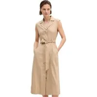Marc O'Polo Midikleid aus Viskose-Leinen-Stretch
