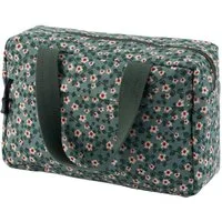 LuxusKollektion Kosmetiktasche Kosmetiktasche Kulturtasche Cord Damen Reise Grün-a
