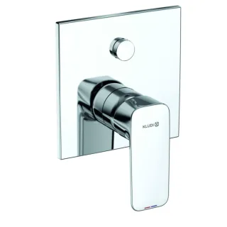 Kludi Pure&style Wannenarmatur 407630575 Unterputzarmatur, eigensicher gegen Rückfließen, chrom
