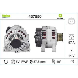 Valeo Lichtmaschine Citroen Jumper Fiat Ducato Peugeot Boxer Partner