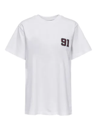 ONLY - T-Shirt - Onlrikka weiß - Gr. - S