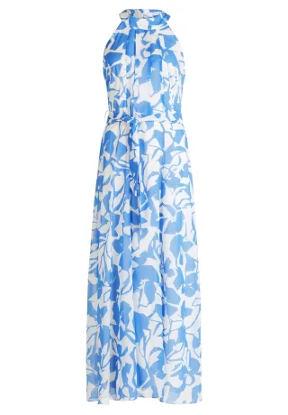 Betty & Co - Chiffonkleid weiß/blau - Gr. - 42