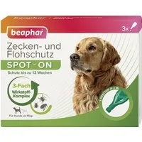 beaphar Flohhalsband Beaphar Zecken- und Flohschutz SPOT-ON 3 x 2 ml, Stoff